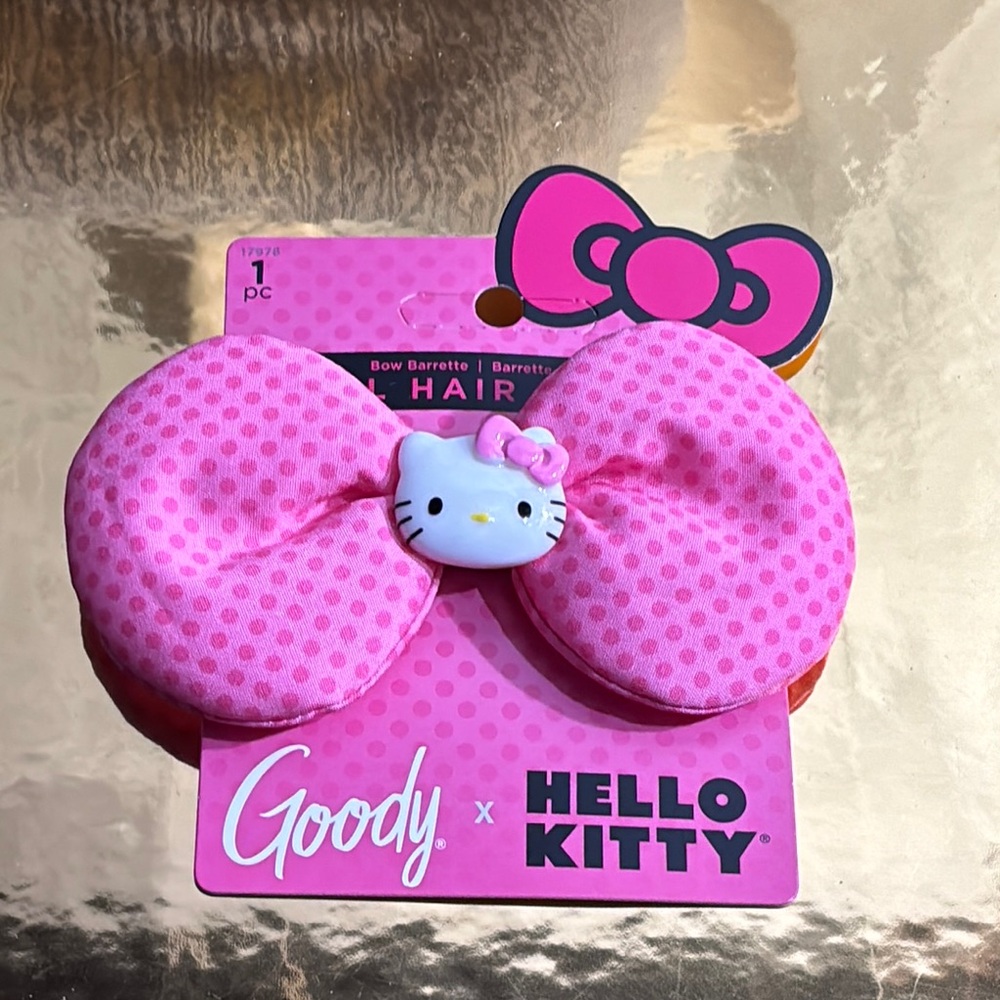 Hello Kitty Pink Bow Hair barrette Accessory